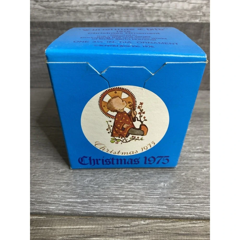 Hummel Christmas Ornament 1975 Bulb Child Second‎ In Series w/ Box Schmid Bros